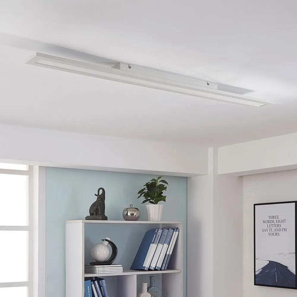 Arbejdsrum/Kontor|Loftlamper ^ Arcchio LED-panel Arya, 120 cm, hvid, dæmpbar, aluminium