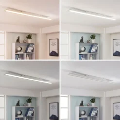 Arbejdsrum/Kontor|Loftlamper ^ Arcchio LED-panel Arya, 120 cm, hvid, dæmpbar, aluminium