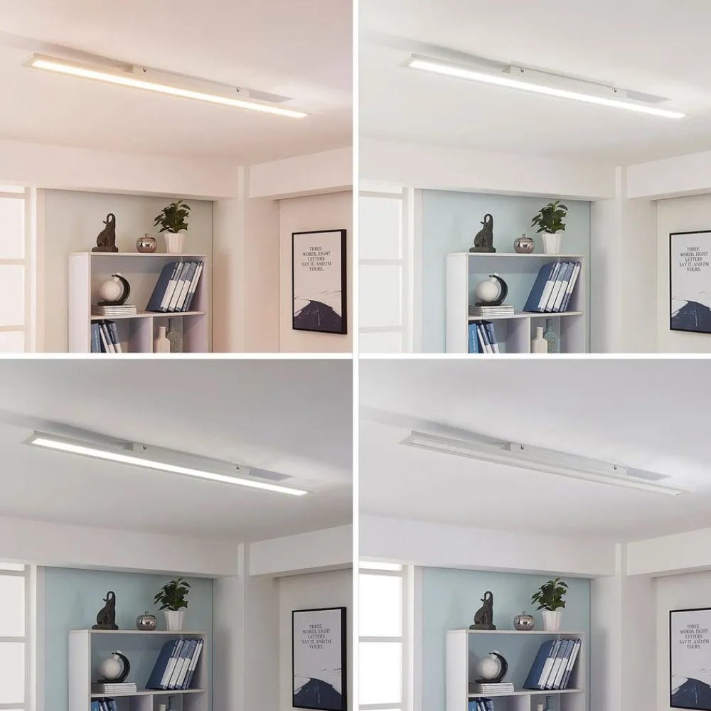 Arbejdsrum/Kontor|Loftlamper ^ Arcchio LED-panel Arya, 120 cm, hvid, dæmpbar, aluminium