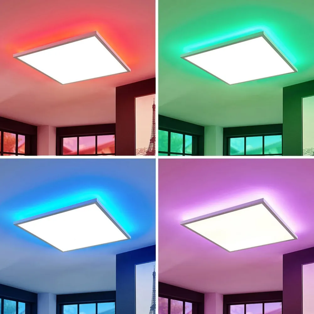 Arcchio Loftlamper|Loftlamper > LED-panel Brenda, 60 cx 60 cm, CCT, fjernbetjening