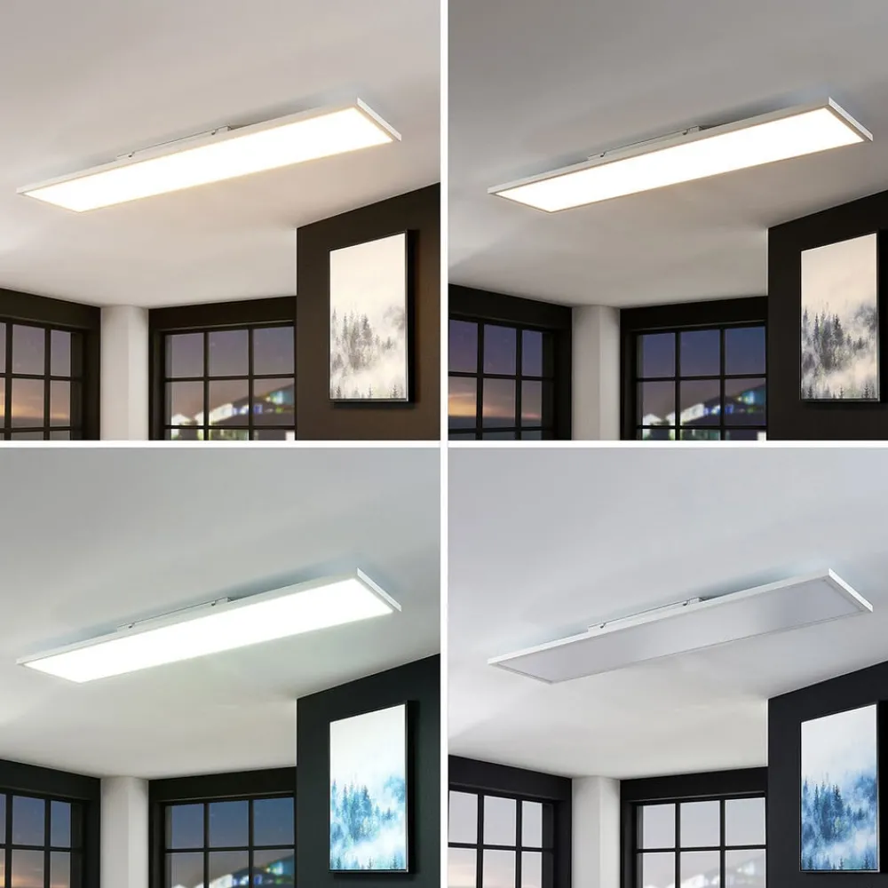 Arcchio Loftlamper|Loftlamper > LED-panel Brenda, 120 x 30 cm, CCT, fjernbetjening