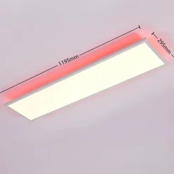 Arcchio Loftlamper|Loftlamper > LED-panel Brenda, 120 x 30 cm, CCT, fjernbetjening