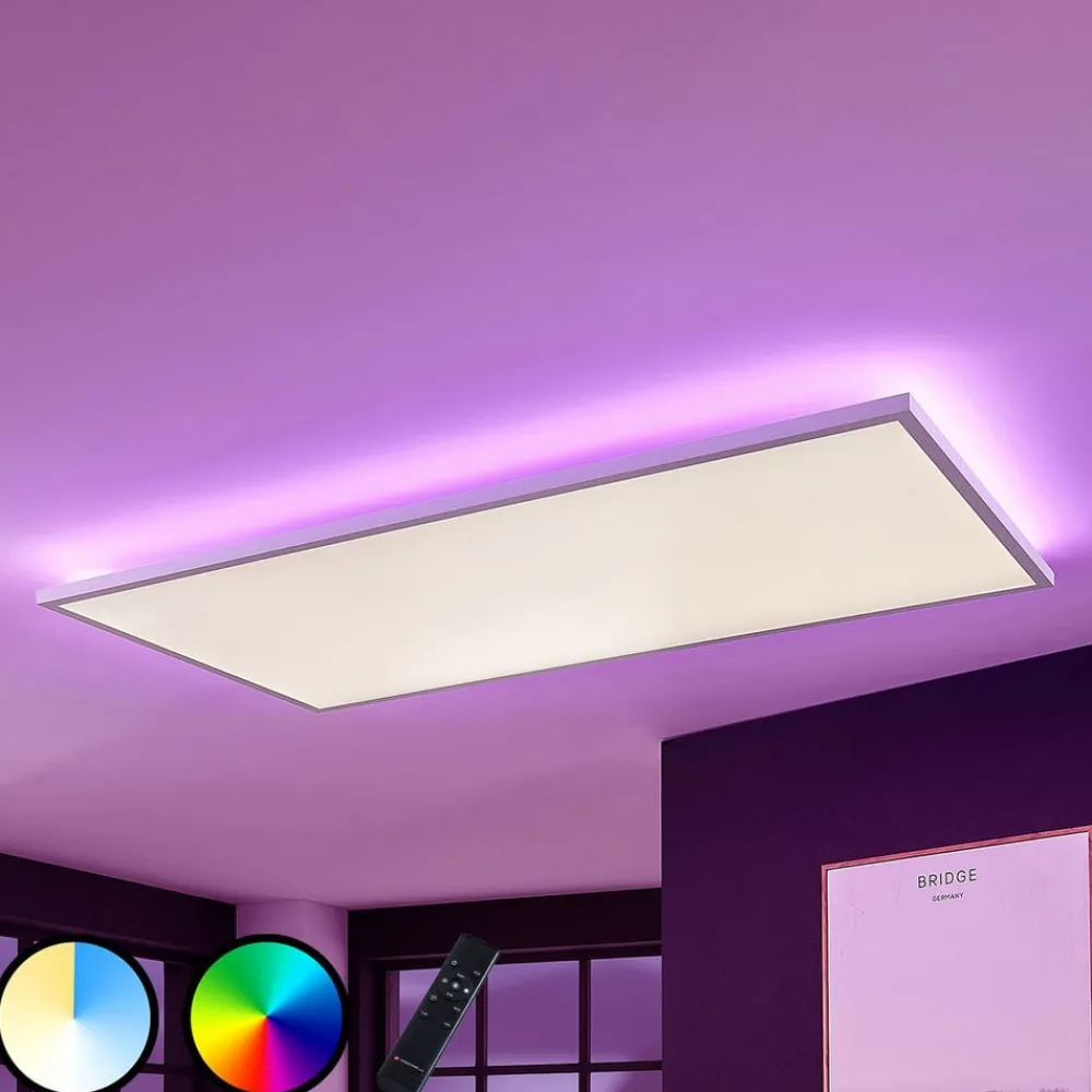 Arcchio Loftlamper|Loftlamper > LED-panel Brenda, 120 x 60 cm, CCT, fjernbetjening