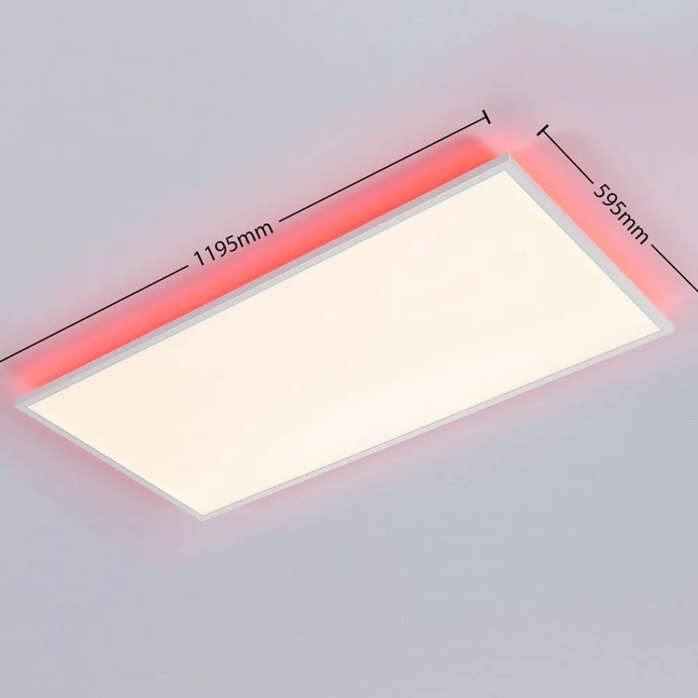 Arcchio Loftlamper|Loftlamper > LED-panel Brenda, 120 x 60 cm, CCT, fjernbetjening