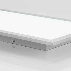 Gang|Loftlamper ^ Arcchio LED-panel Lyndra, 80 cm, sølv, aluminium, dæmpbar, CCT