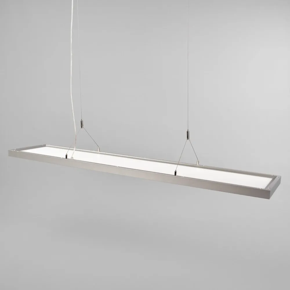 Arcchio Arbejdsrum/Kontor|Pendellamper > LED-pendellampe Dorean, sølv, metal, 120 cm