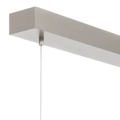 Arcchio Arbejdsrum/Kontor|Pendellamper > LED-pendellampe Dorean, sølv, metal, 120 cm