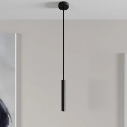 Arcchio Pendellamper > LED-pendellampe Franka, 1 lyskilde, Ø 4 cm, sort