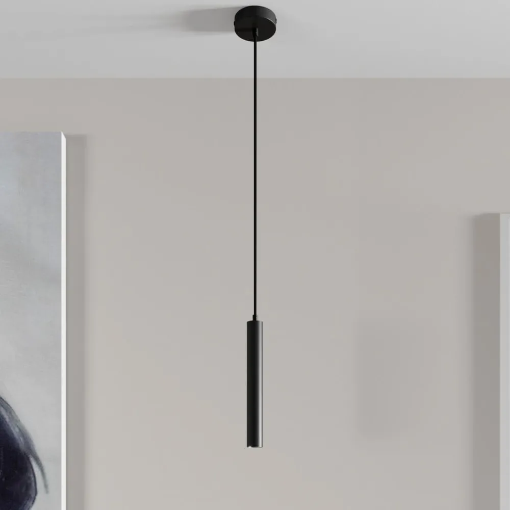 Arcchio Pendellamper > LED-pendellampe Franka, 1 lyskilde, Ø 4 cm, sort