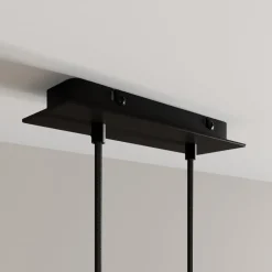Arcchio Pendellamper > LED-pendellampe Franka, 2 lyskilder, sort, aluminium