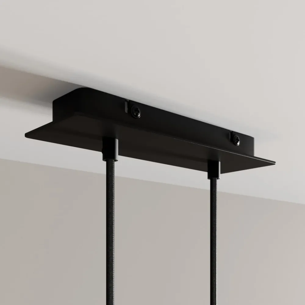 Arcchio Pendellamper > LED-pendellampe Franka, 2 lyskilder, sort, aluminium
