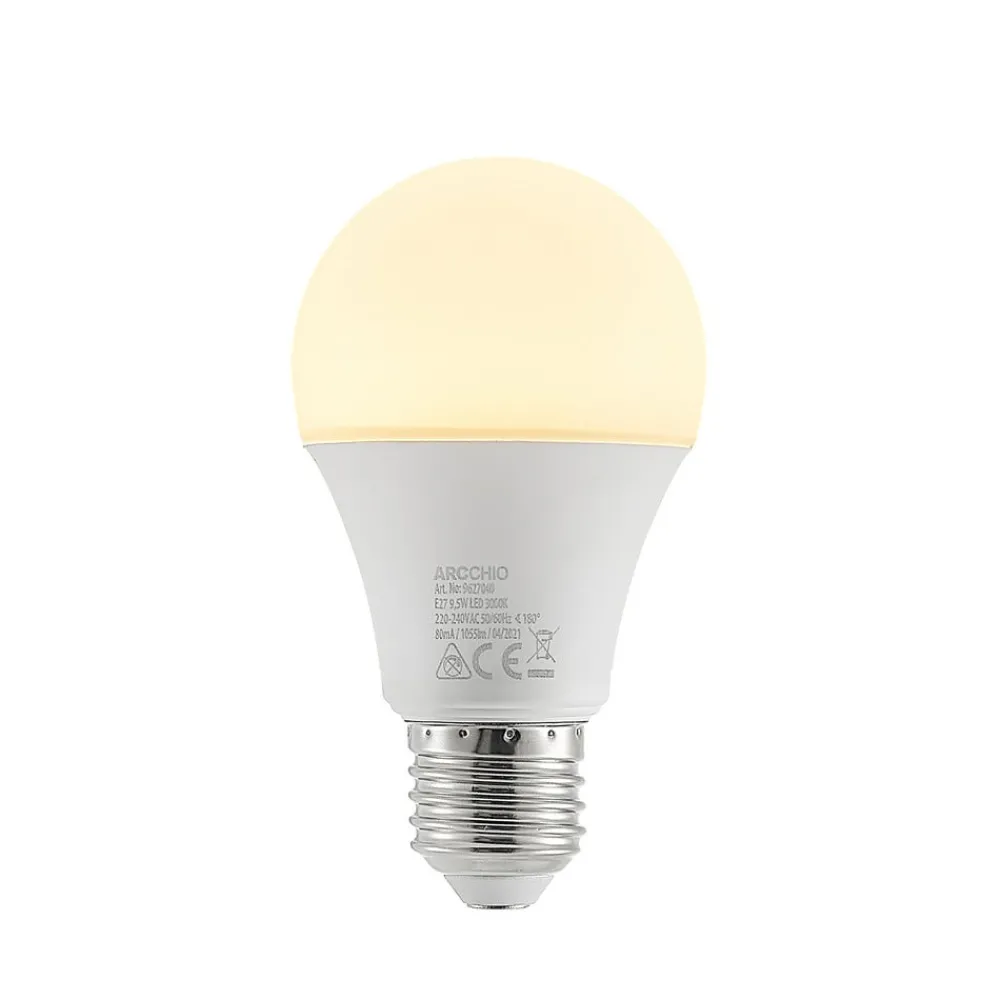 Led Pærer ^ Arcchio LED-pære E27 A60 9,5W opal 3.000K 1055lm