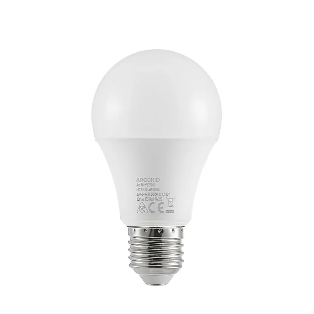 Led Pærer ^ Arcchio LED-pære E27 A60 9,5W opal 3.000K 1055lm