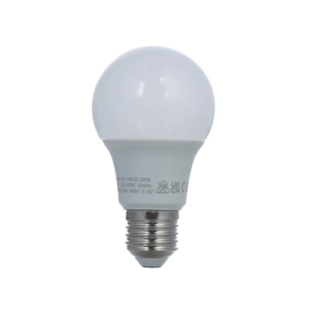 Arcchio Led Pærer > LED-pære E27 A60 4,9W opal 3.000K 480 lm