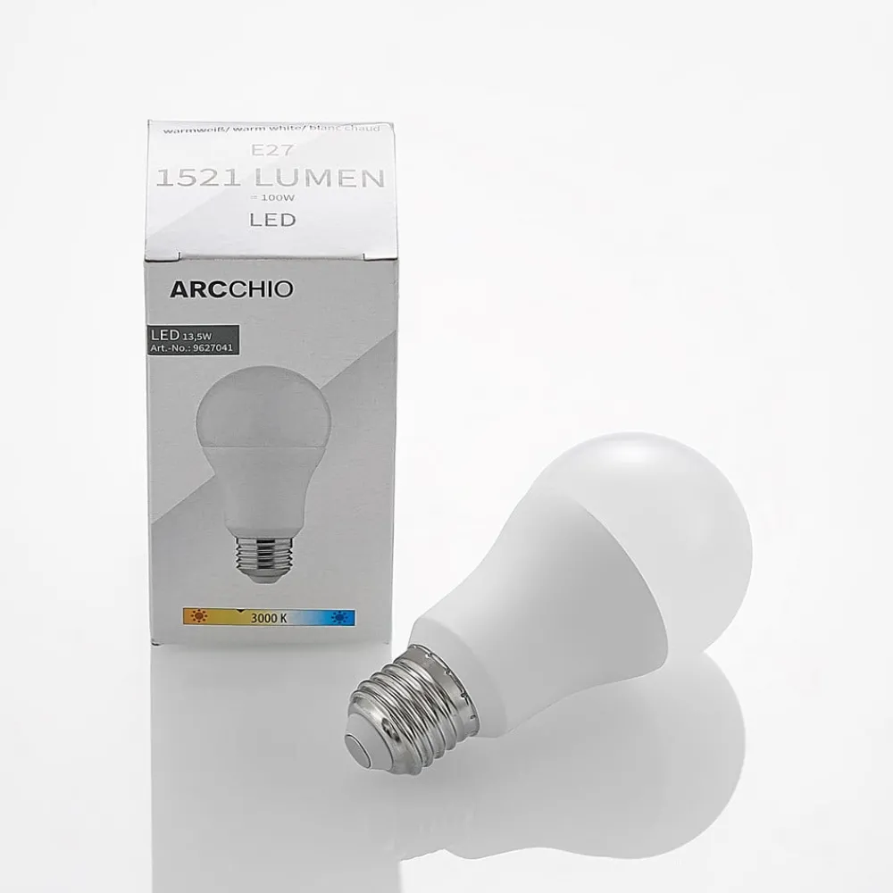 Led Pærer ^ Arcchio LED-pære E27 A60 13,5W opal 3.000K 1521lm