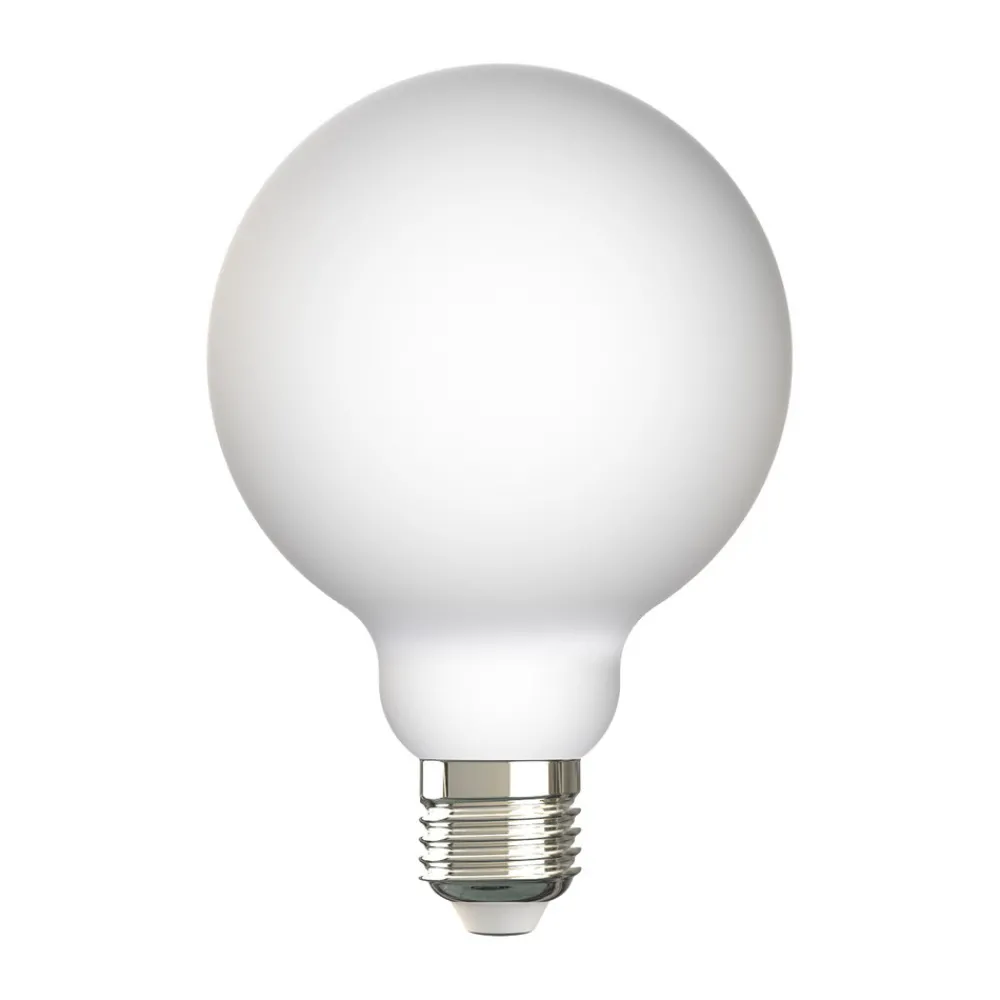 Led Pærer ^ Arcchio LED-pære, E27, G95, 7W, 2700K, porcelæn