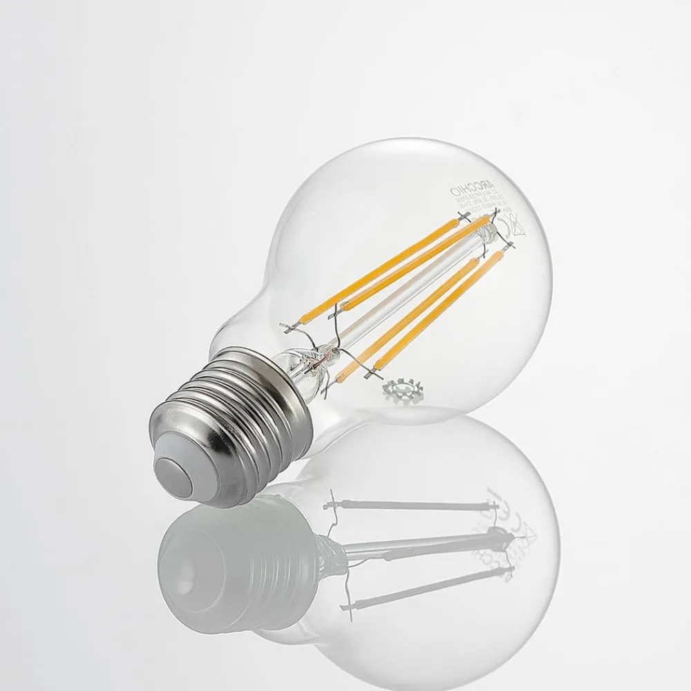 Dæmpbar Led-Pære|Filament Pære ^ Arcchio LED-pære, filament, E27, 6,5W, klar, 2.700K