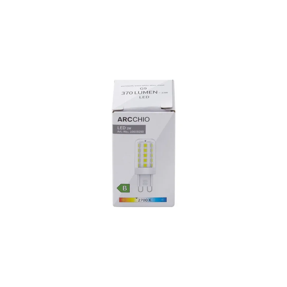 Arcchio Led Pærer > LED-pære, G9, 2.700 K, 2 W, klar, 370 lm