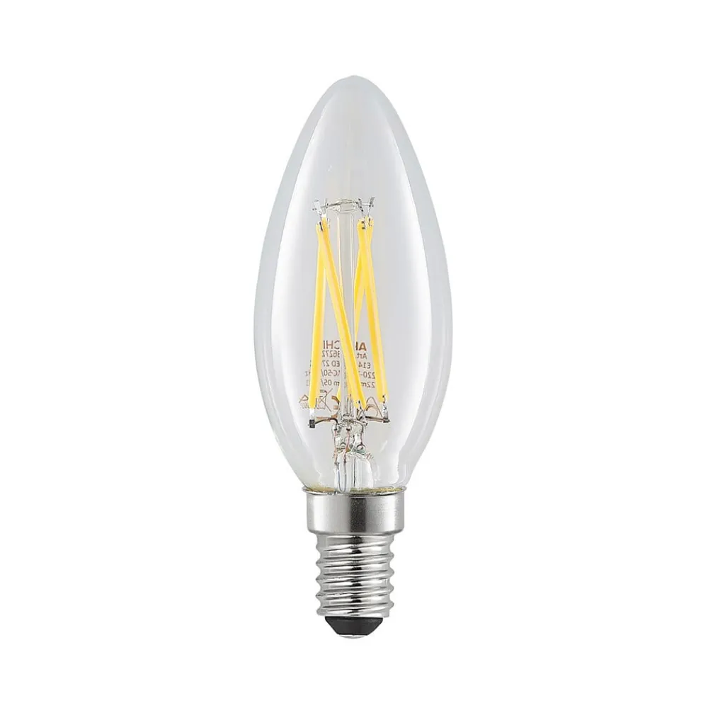 Arcchio Dæmpbar Led-Pære|Filament Pære > LED-pære, glødetråd, stearinlys, E14, 4W, klar