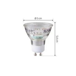 Arcchio Led Pærer > LED-pære GU10 PAR16 2,5W klar 2.700 K 450 lm