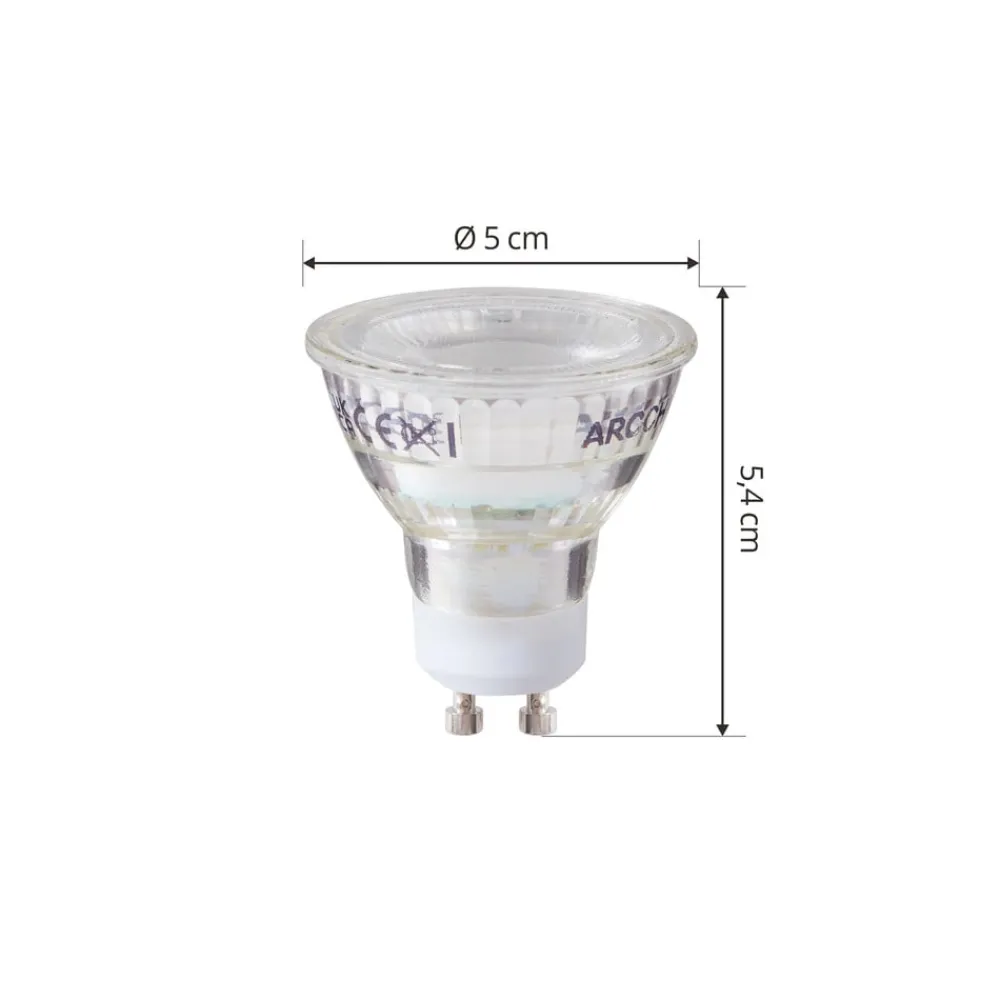Led Pærer ^ Arcchio LED-pære GU10 2,5W 6500K 450lm glas sæt med 5 stk