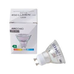 Led Pærer ^ Arcchio LED-pære GU10 2,5W 6500K 450lm glas sæt med 5 stk