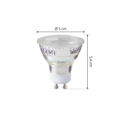 Arcchio Led Pærer > LED-pære, GU10 2,5 W, PAR16, klar, 6.500 K, 450 lm
