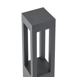 Arcchio Terrassebelysning|Gadebelysning > LED pullert Lienna, 60 cm, grå, metal, IP65