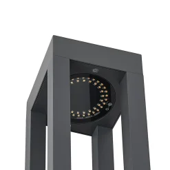 Arcchio Terrassebelysning|Gadebelysning > LED pullert Lienna, 60 cm, grå, metal, IP65