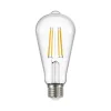 Arcchio Filament Pære|Led Pærer > LED-rustik lyspære, E27 3,8W, klar, 3000K, 806lm