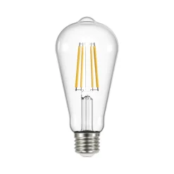 Arcchio Filament Pære|Led Pærer > LED-rustik lyspære, E27 3,8W, klar, 2700K, 806lm