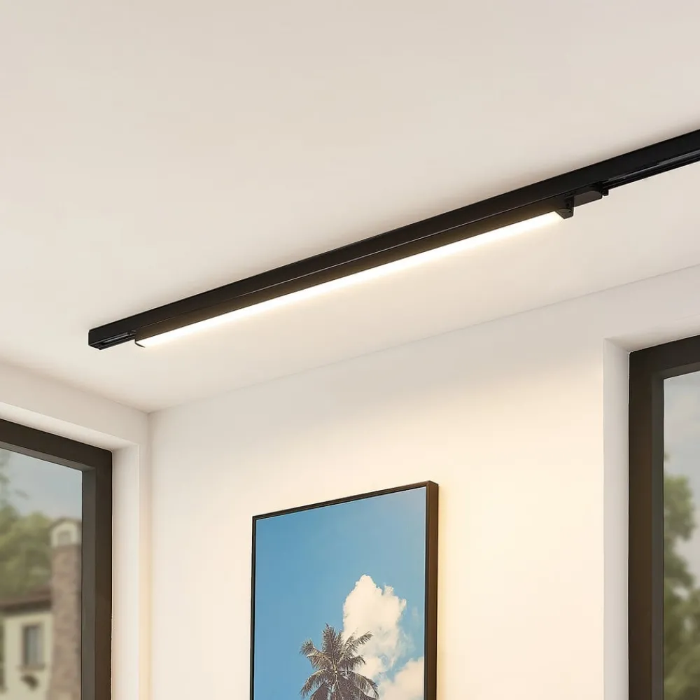 Arcchio Arbejdsrum/Kontor|Skinnesystem > LED-skinnelampe Harlow, sort, 109 cm, 3.000K