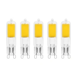 Led Pærer ^ Arcchio LED-stiftsokkelpære, G9, 4W, 2700K, sæt med 5 stk