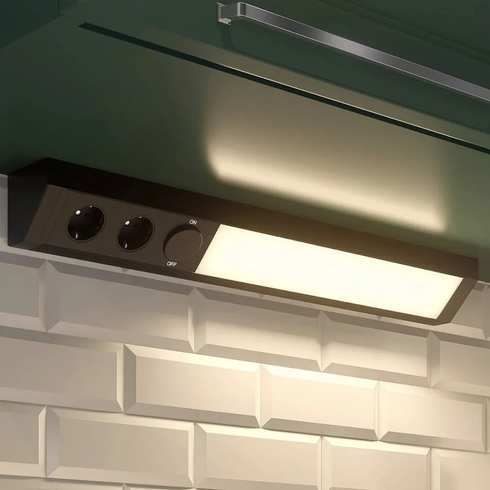 Arcchio Underskabsbelysning > LED-underskabsbelysning Ovano, 62 cm, sort, aluminium