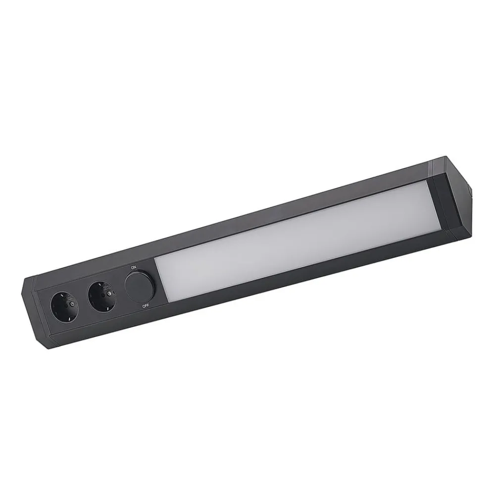 Arcchio Underskabsbelysning > LED-underskabsbelysning Ovano, 62 cm, sort, aluminium