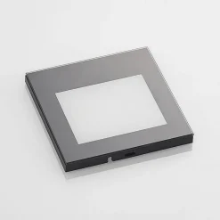 Væglamper ^ Arcchio LED-vægindbygningslampe Zamo, sort, 11 cm, IP65