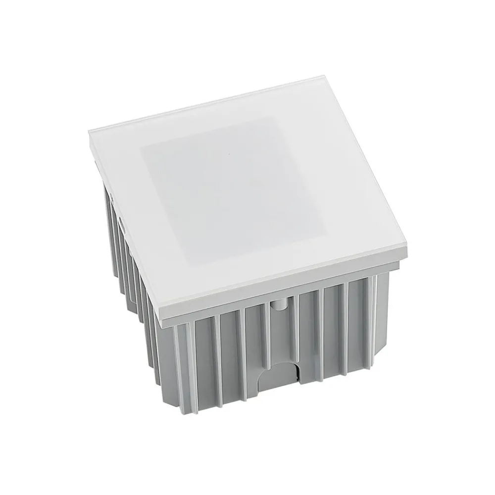 Arcchio Terrassebelysning > LED-vægindbygningslampe Zamo, hvid, 11 cm, metal, IP65