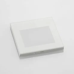 Arcchio Terrassebelysning > LED-vægindbygningslampe Zamo, hvid, 11 cm, metal, IP65