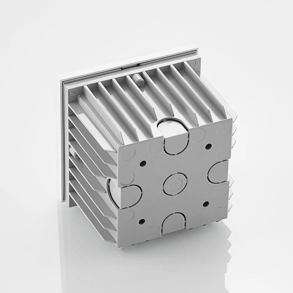 Arcchio Terrassebelysning > LED-vægindbygningslampe Zamo, hvid, 11 cm, metal, IP65