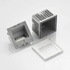 Arcchio Terrassebelysning > LED-vægindbygningslampe Zamo, hvid, 11 cm, metal, IP65