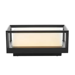 Terrassebelysning|Væglamper ^ Arcchio LED-væglampe Ismera, antracit/opal, IP65, glas