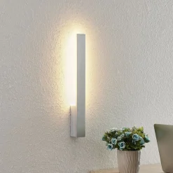 Væglamper ^ Arcchio LED-væglampe Ivano, højde 43 cm, børstet aluminium