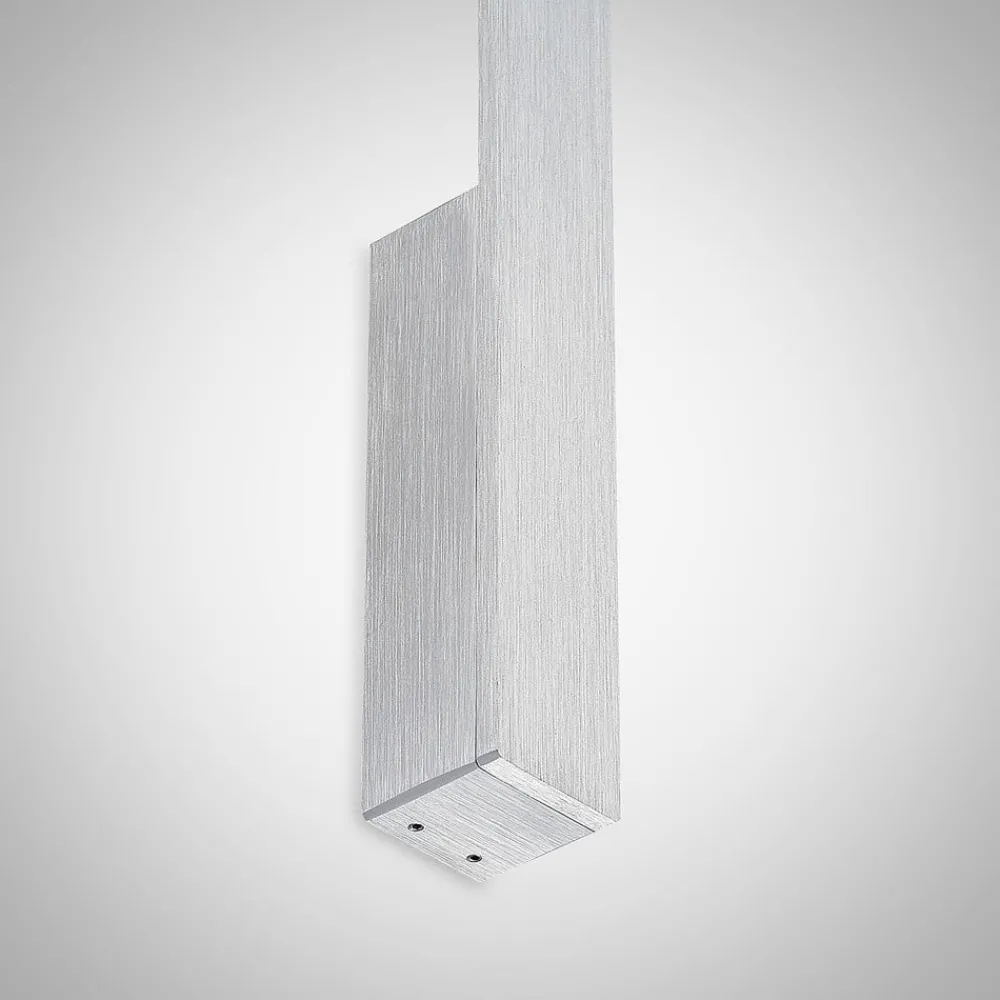 Væglamper ^ Arcchio LED-væglampe Ivano, højde 43 cm, børstet aluminium