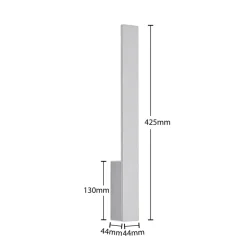 Væglamper ^ Arcchio LED-væglampe Ivano, højde 43 cm, børstet aluminium