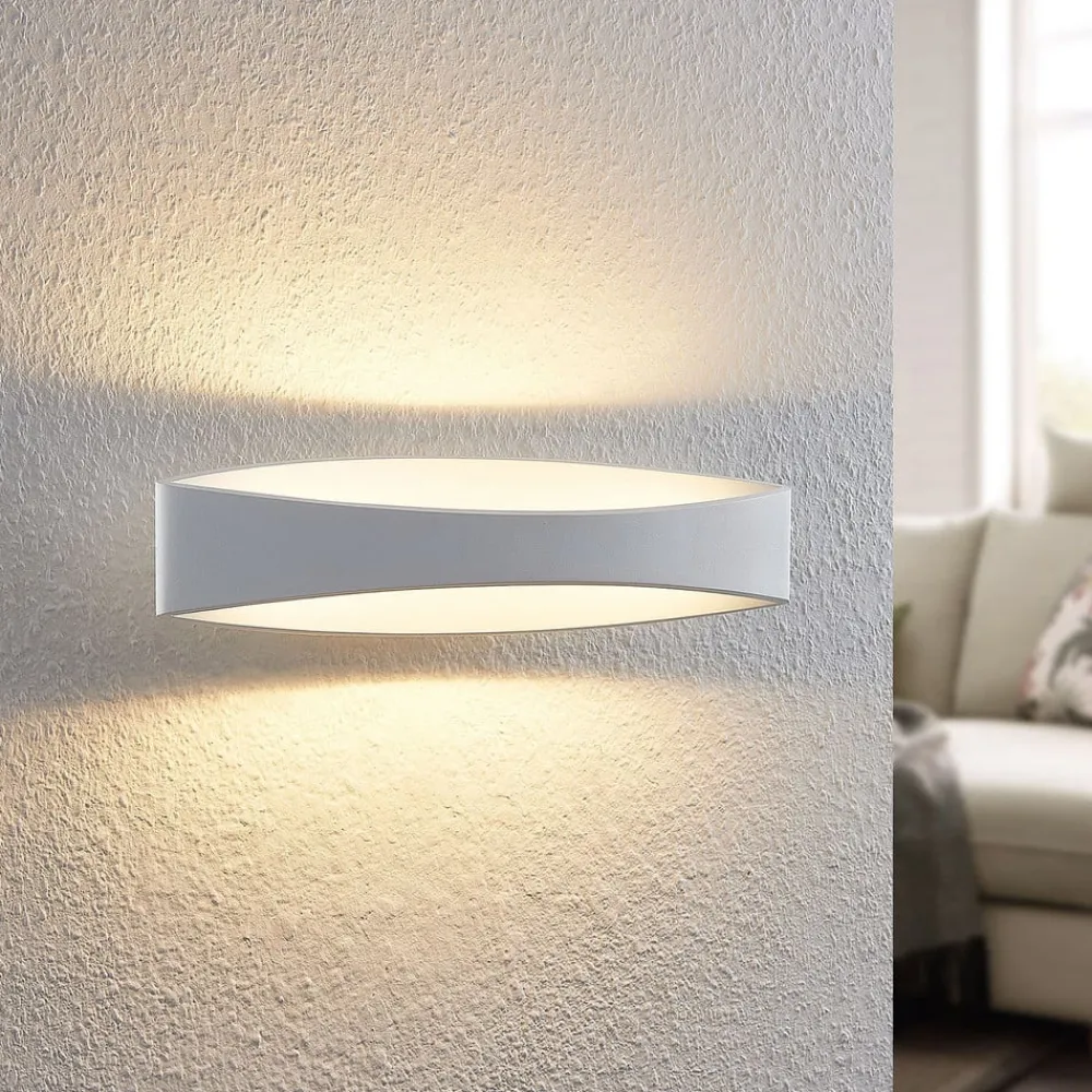 Arcchio Gang|Væglamper > LED-væglampe Jelle, 44 cm, hvid, metal, op/ned