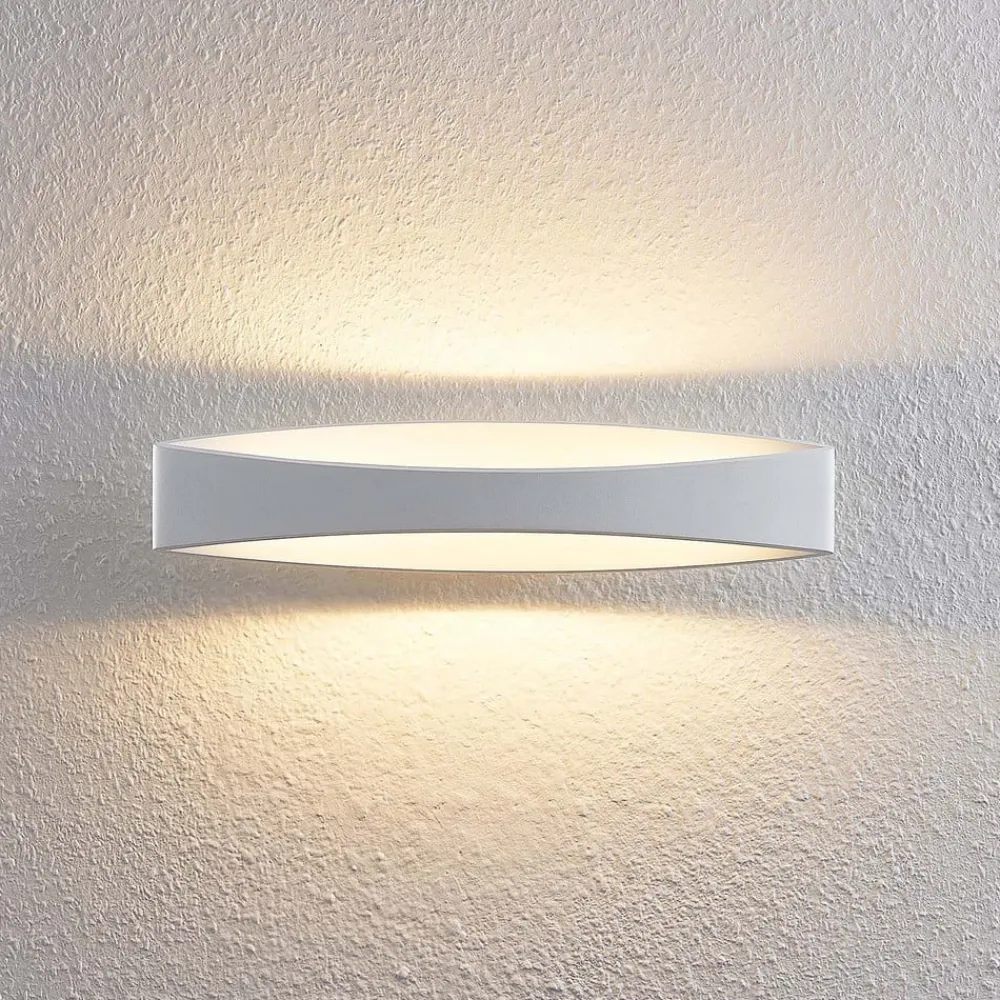 Arcchio Gang|Væglamper > LED-væglampe Jelle, 44 cm, hvid, metal, op/ned