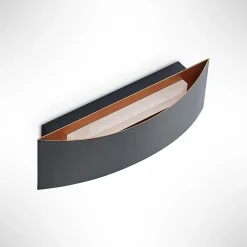 Arcchio Gang|Pendellamper > LED-væglampe Jelle, 27 cm, sort/guld, op/ned