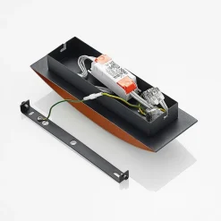Arcchio Gang|Pendellamper > LED-væglampe Jelle, 27 cm, sort/guld, op/ned