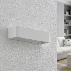 Væglamper|Væglamper ^ Arcchio LED-væglampe Karam, 37 cm, hvid, metal, op/ned