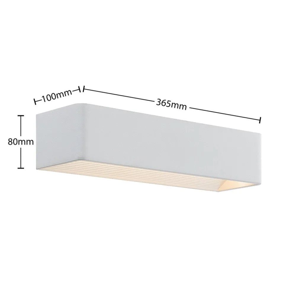 Væglamper|Væglamper ^ Arcchio LED-væglampe Karam, 37 cm, hvid, metal, op/ned